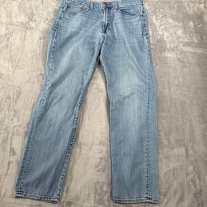 Lucky Brand 121 Heritage Slim Mens 36x32 Jeans Light Wash Denim